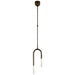 Visual Comfort Signature - KW 5590BZ-SG - LED Pendant - Rousseau - Bronze