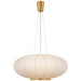 Visual Comfort Signature - BBL 5123SB-RP - One Light Pendant - Paper Moon - Soft Brass