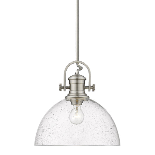 Golden - 3118-L PW-SD - One Light Pendant - Hines PW - Pewter