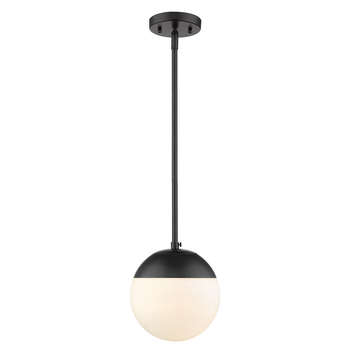 Golden - 3218-S BLK-BLK - One Light Pendant - Dixon BLK - Matte Black