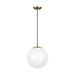 Visual Comfort Studio - 602293S-848 - LED Pendant - Leo - Hanging Globe - Satin Brass