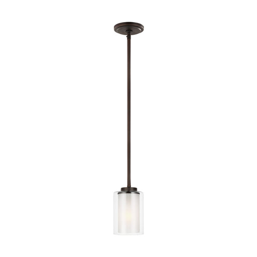 Generation Lighting. - 6137301-710 - One Light Mini-Pendant - Elmwood Park - Bronze
