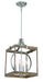 Minka-Lavery - 4014-280 - Four Light Pendant - Country Estates - Sun Faded Wood W/Brushed Nicke