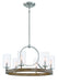 Minka-Lavery - 4015-280 - Six Light Chandelier - Country Estates - Sun Faded Wood W/Brushed Nicke