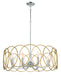 Minka-Lavery - 4028-679 - Eight Light Pendant - Chassell - Painted Honey Gold With Polish