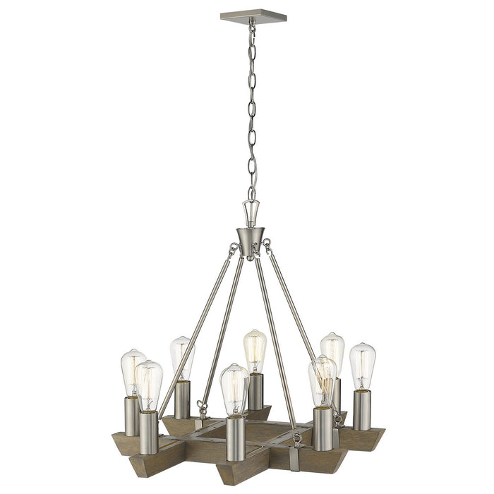 Acclaim Lighting - IN11060SN - Eight Light Chandelier - Finnick - Satin Nickel