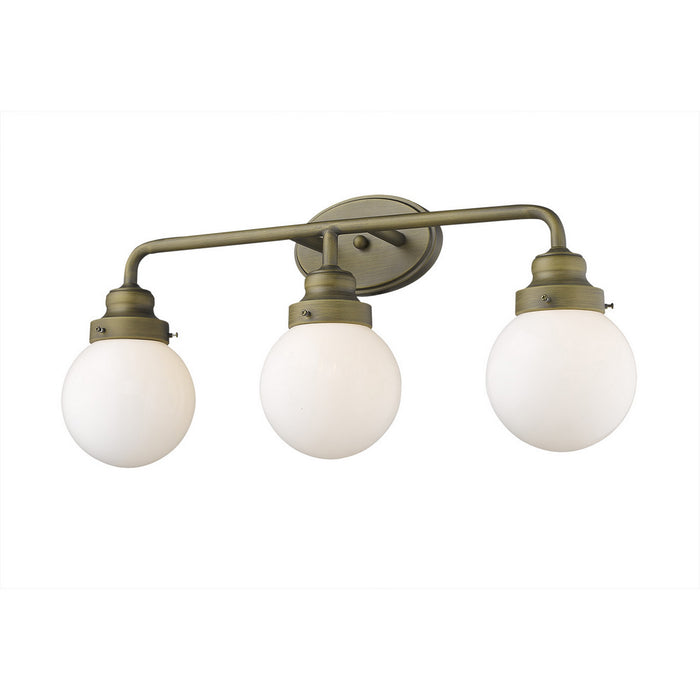 Acclaim Lighting - IN41226RB - Three Light Vanity - Portsmith - Raw Brass