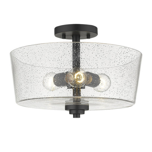 Acclaim Lighting - IN61104BK - Three Light Semi-Flush Mount - Rowe - Matte Black