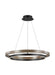 Visual Comfort Modern - 700GRC36BW-LED930 - LED Chandelier - Grace - Matte Black/Weathered Oak Wood