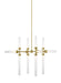 Visual Comfort Modern - 700LNG12NB-LED930 - LED Chandelier - Linger - Natural Brass