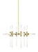 Visual Comfort Modern - 700LNG18NB-LED930 - LED Chandelier - Linger - Natural Brass