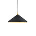 Kuzco Lighting - 493118-BK/GD - One Light Pendant - Dorothy - Black With Gold Detail