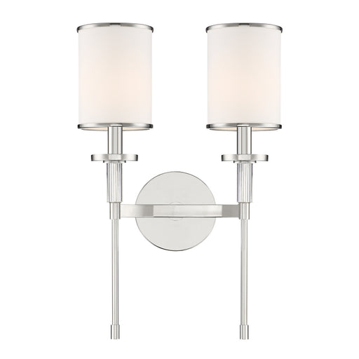 Crystorama - HAT-472-PN - Two Light Wall Sconce - Hatfield - Polished Nickel