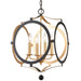 Crystorama - ODE-704-BK-GA - Four Light Chandelier - Odelle - Black / Antique Gold