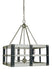 Framburg - 5346 SP/MBLACK - Five Light Chandelier - Metro Artisan - Satin Pewter/Matte Black