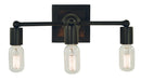 Framburg - 5403 MBLACK - Three Light Wall Sconce - Modern Farmhouse - Matte Black