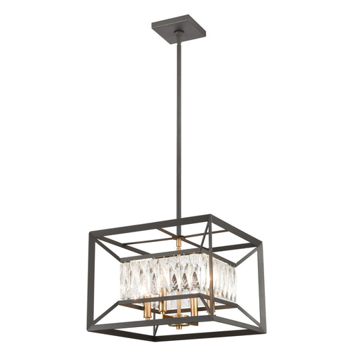 ELK Home - 11184/4 - Four Light Chandelier - Starlight - Charcoal