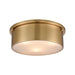 ELK Home - 12121/3 - Three Light Flush Mount - Simpson - Satin Brass