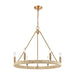 ELK Home - 32415/6 - Six Light Chandelier - Abaca - Satin Brass