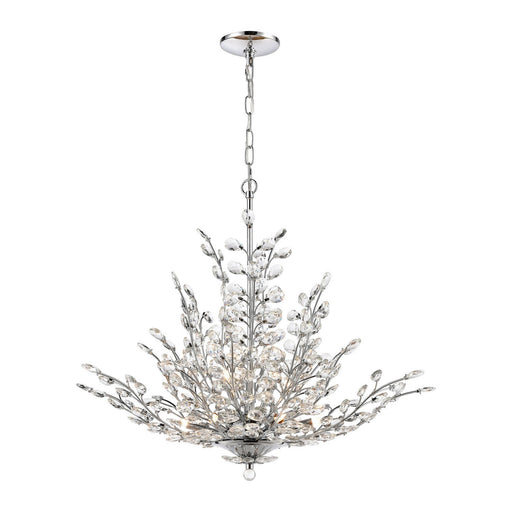 ELK Home - 45463/9 - Nine Light Chandelier - Crystique - Polished Chrome