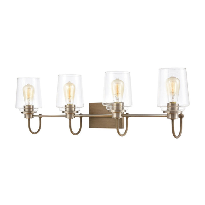 ELK Home - 46643/4 - Four Light Vanity - Bakersfield - Light Wood