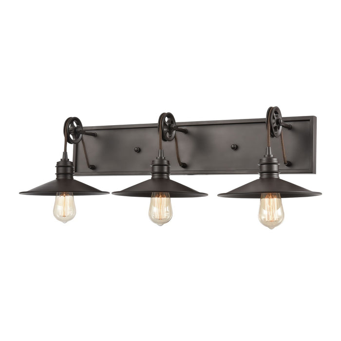 ELK Home - 69086/3 - Three Light Vanity - Spindle Wheel - Oil Rubbed Bronze