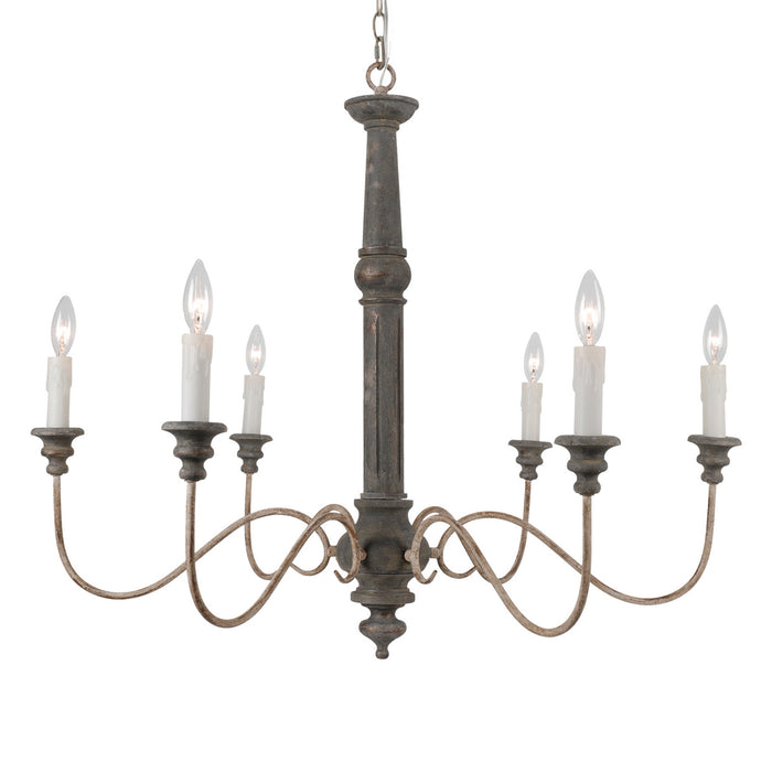 Terracotta Designs - H9111-6 - Six Light Chandelier - Andrea