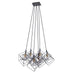 Artcraft - AC11119 - Six Light Chandelier - Artistry - Matte Black & Harvest Brass