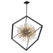 Artcraft - AC11441 - 12 Light Chandelier - Sunburst - Matte Black & Satin Brass