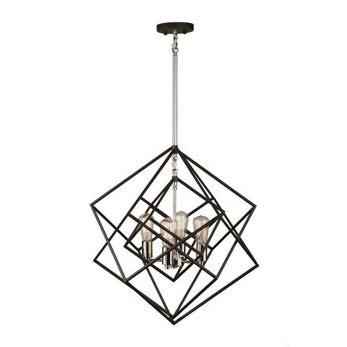 Artcraft - AC11114PN - Four Light Chandelier - Artistry - Polished Nickel