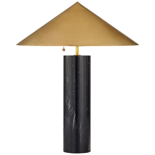 Visual Comfort Signature - KW 3047BM-AB - Three Light Table Lamp - Minimalist - Black Marble
