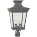 Visual Comfort Signature - CHO 7055WZ-CG - Four Light Post Lantern - Elsinore - Weathered Zinc