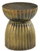 Currey and Company - 4000-0075 - Table/Stool - Rasi - Antique Brass