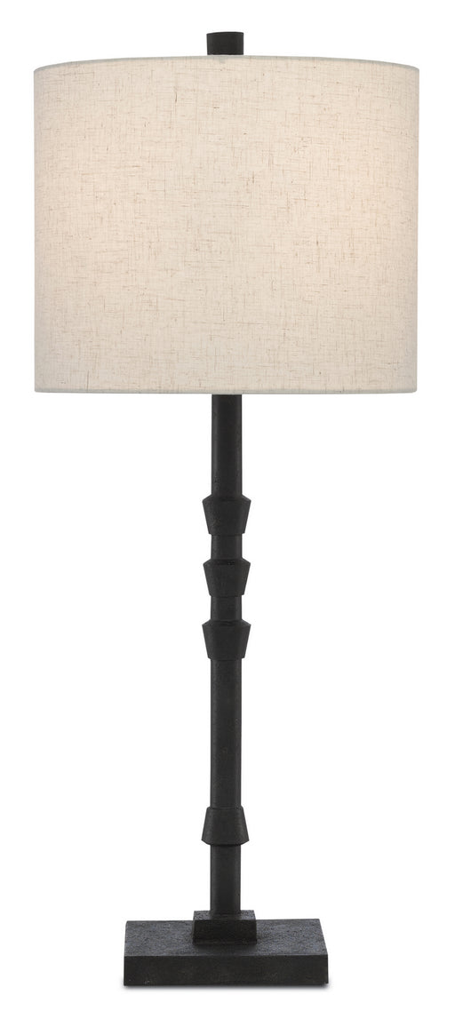 Currey and Company - 6000-0344 - One Light Table Lamp - Lohn - Molé Black