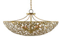 Currey and Company - 9000-0430 - Five Light Chandelier - Confetti - Hand Rubbed Gold Leaf