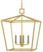 Currey and Company - 9000-0457 - Four Light Lantern - Denison - Contemporary Gold Leaf