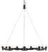 Currey and Company - 9000-0461 - Nine Light Chandelier - Serpentina - Antique Black