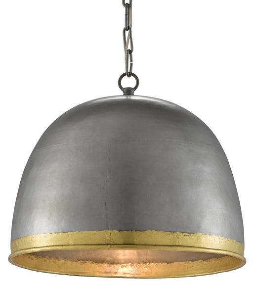 Currey and Company - 9000-0477 - One Light Pendant - Matute - Pewter/Polished Brass