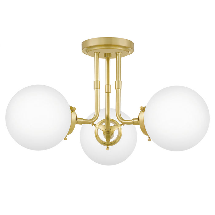 Quoizel - LRY1720Y - Three Light Semi-Flush Mount - Landry - Satin Brass