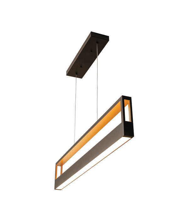 AFX Lighting - ECHP4830LAJMVBK - LED Pendant - Echo - Black and Gold