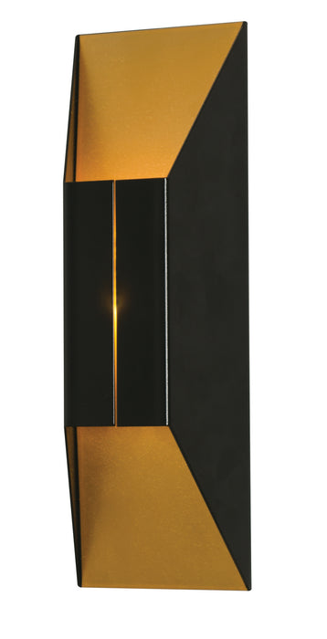 AFX Lighting - SUMS051413L30D1BK - LED Wall Sconce - Summit - Black and Gold