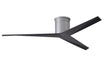 Matthews Fan Company - EKH-BN-BK - 56"Ceiling Fan - Eliza - Brushed Nickel