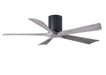 Matthews Fan Company - IR5H-BK-BW-52 - 52"Ceiling Fan - Irene - Matte Black