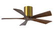 Matthews Fan Company - IR5H-BRBR-WA-42 - 42"Ceiling Fan - Irene - Brushed Brass