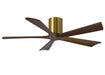 Matthews Fan Company - IR5H-BRBR-WA-52 - 52"Ceiling Fan - Irene - Brushed Brass