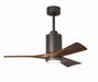 Matthews Fan Company - PA3-TB-WA-42 - 42"Ceiling Fan - Patricia - Textured Bronze