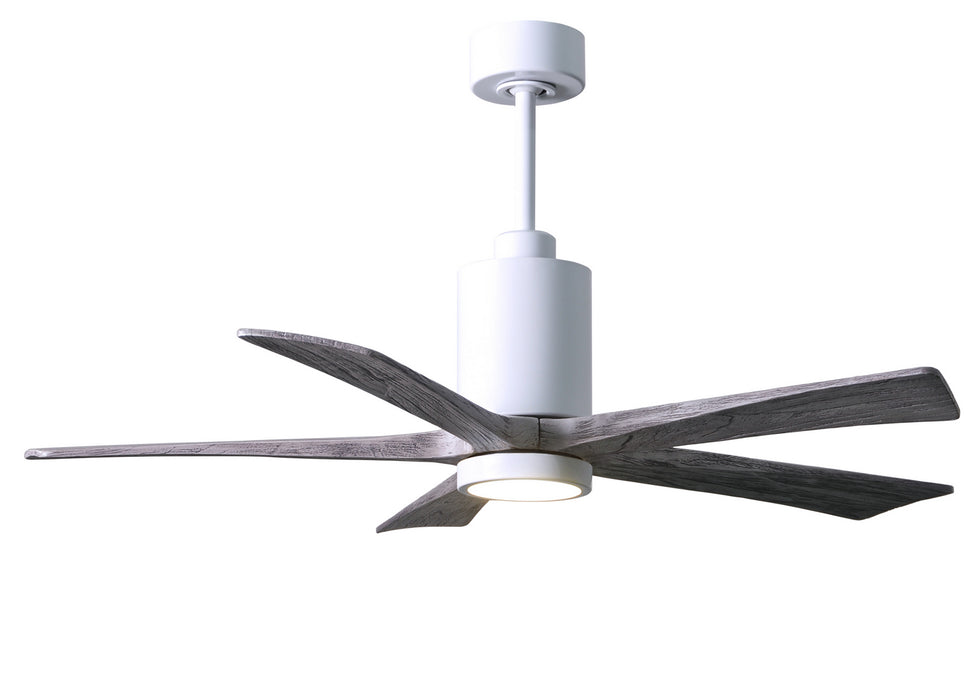 Matthews Fan Company - PA5-WH-BW-52 - 52"Ceiling Fan - Patricia - Gloss White