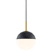 Mitzi - H344701-AGB/BK - One Light Pendant - Renee - Aged Brass/Black