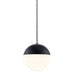 Mitzi - H344701-PN/BK - One Light Pendant - Renee - Polished Nickel/Black