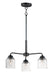 Maxim - 12260CDBK - Three Light Semi-Flush Mount/Chandelier - Acadia - Black